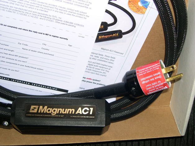 MIT Magnum AC1 power cable, rarely available used. 9/10...