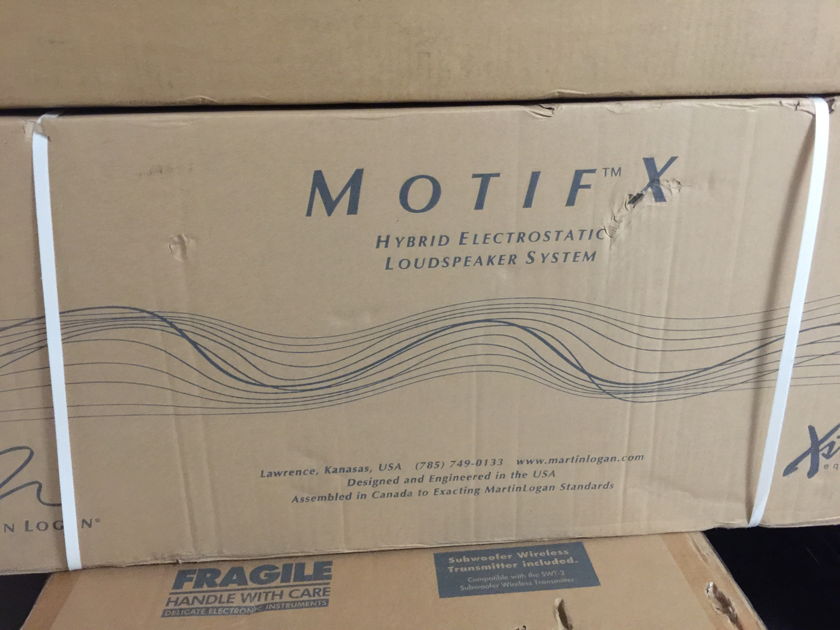 Martin Logan Motif-X center channel speaker in Black, NEW in a Sealed Box, never opened or used