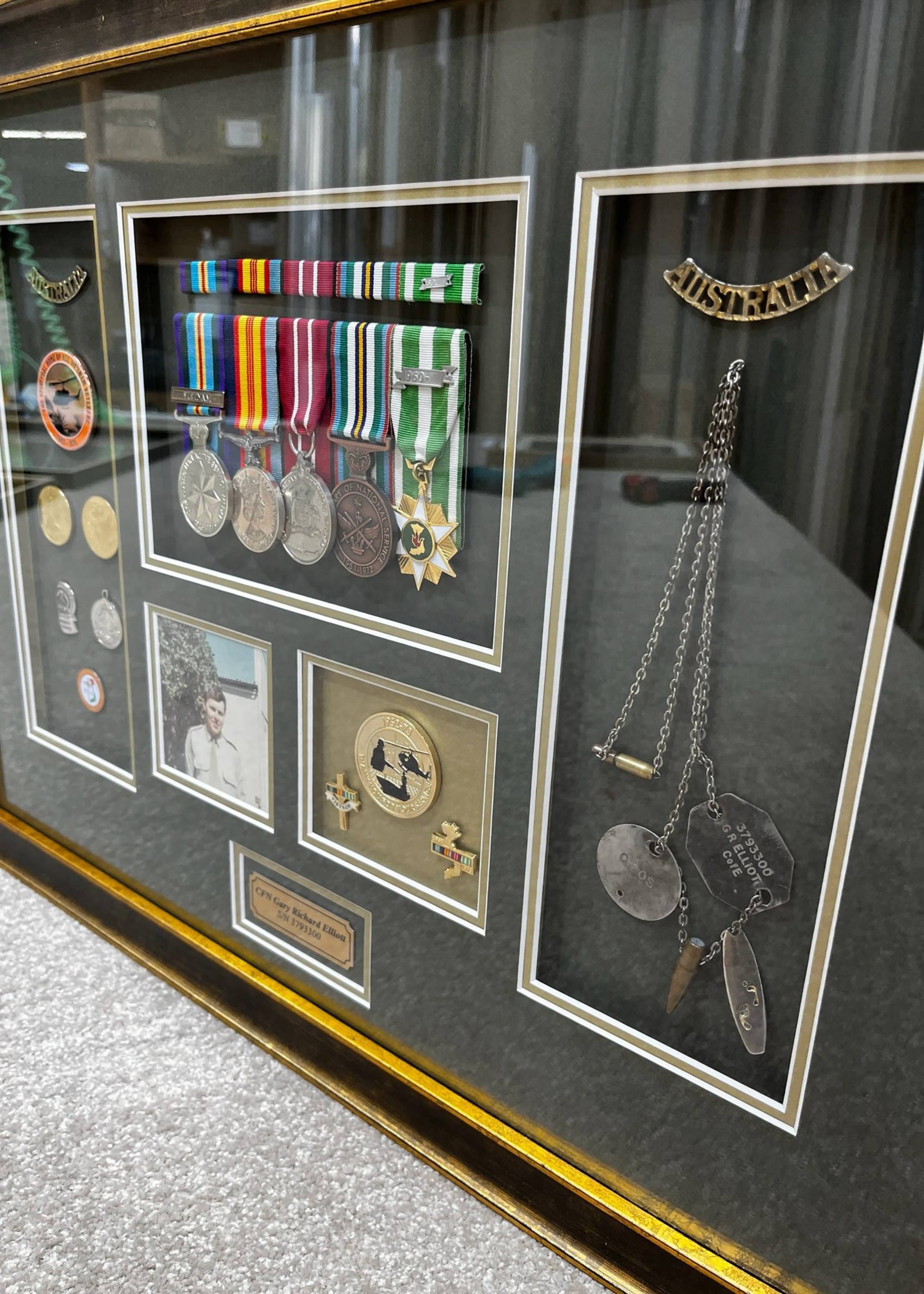 Framed War Medals by FRAMING TO A T