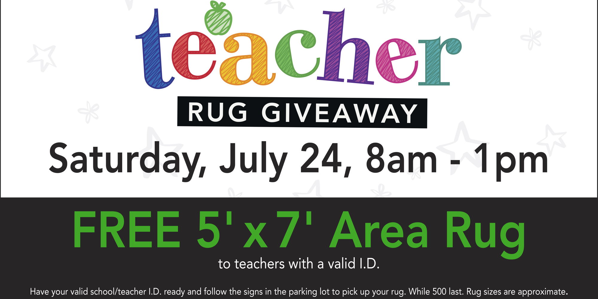 Teacher Rug Giveaway promotional image