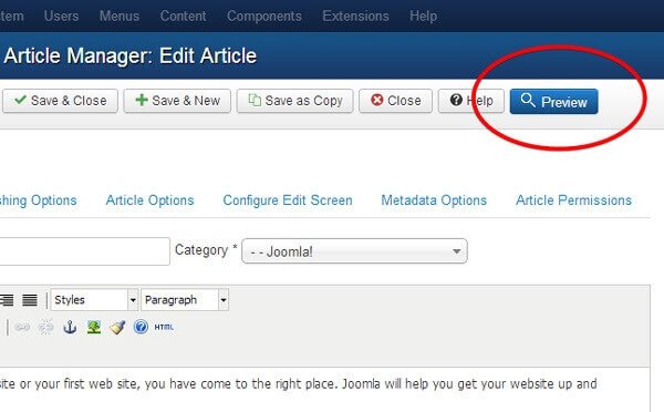 Better Preview - улучшенное превью статей в Joomla