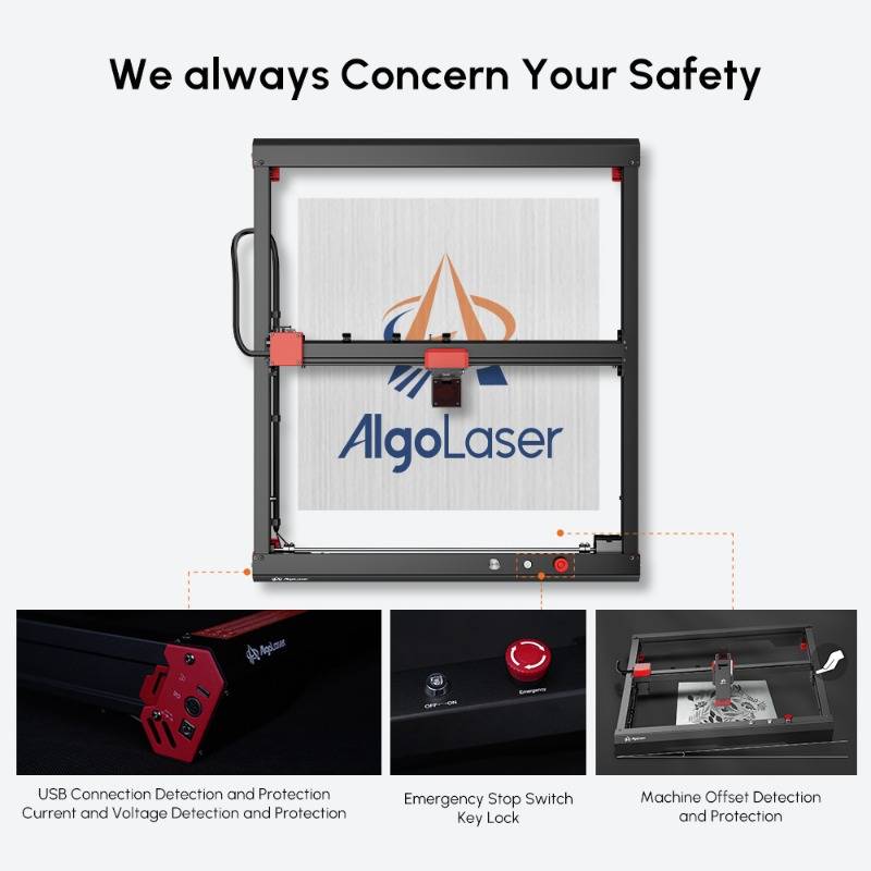 AlgoLaser Alpha 10W Diode Laser Engraver 09