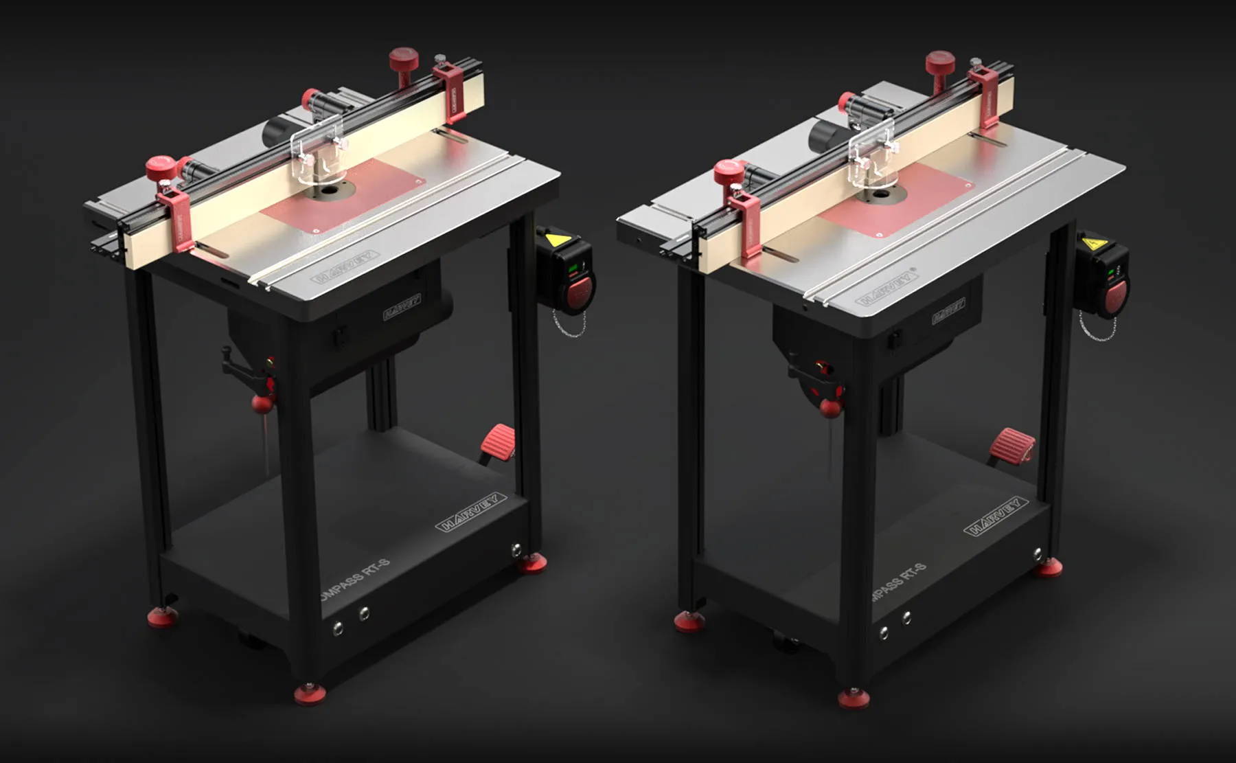 Compass RT-S Router Table Stand provides personalization to design your custom router table, assembled with rt-685 router table and assembled with rt-800 router table