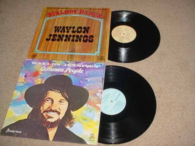 WAYLON JENNINGS - Melody ranch and common people 2 lp r...