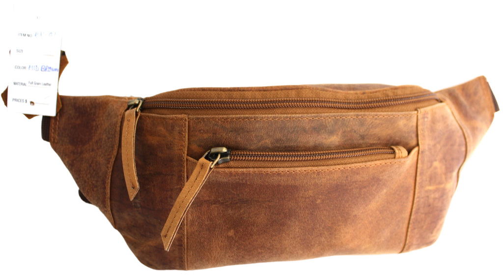 Quality Full Grain Hunter Leather Waist Bag Style 72003 - Image 3