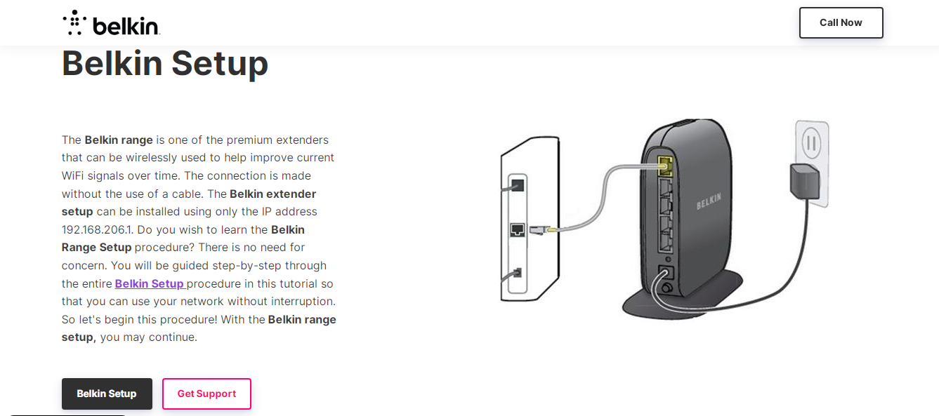 Belkin Setup | Belkin WiFi Range Extender