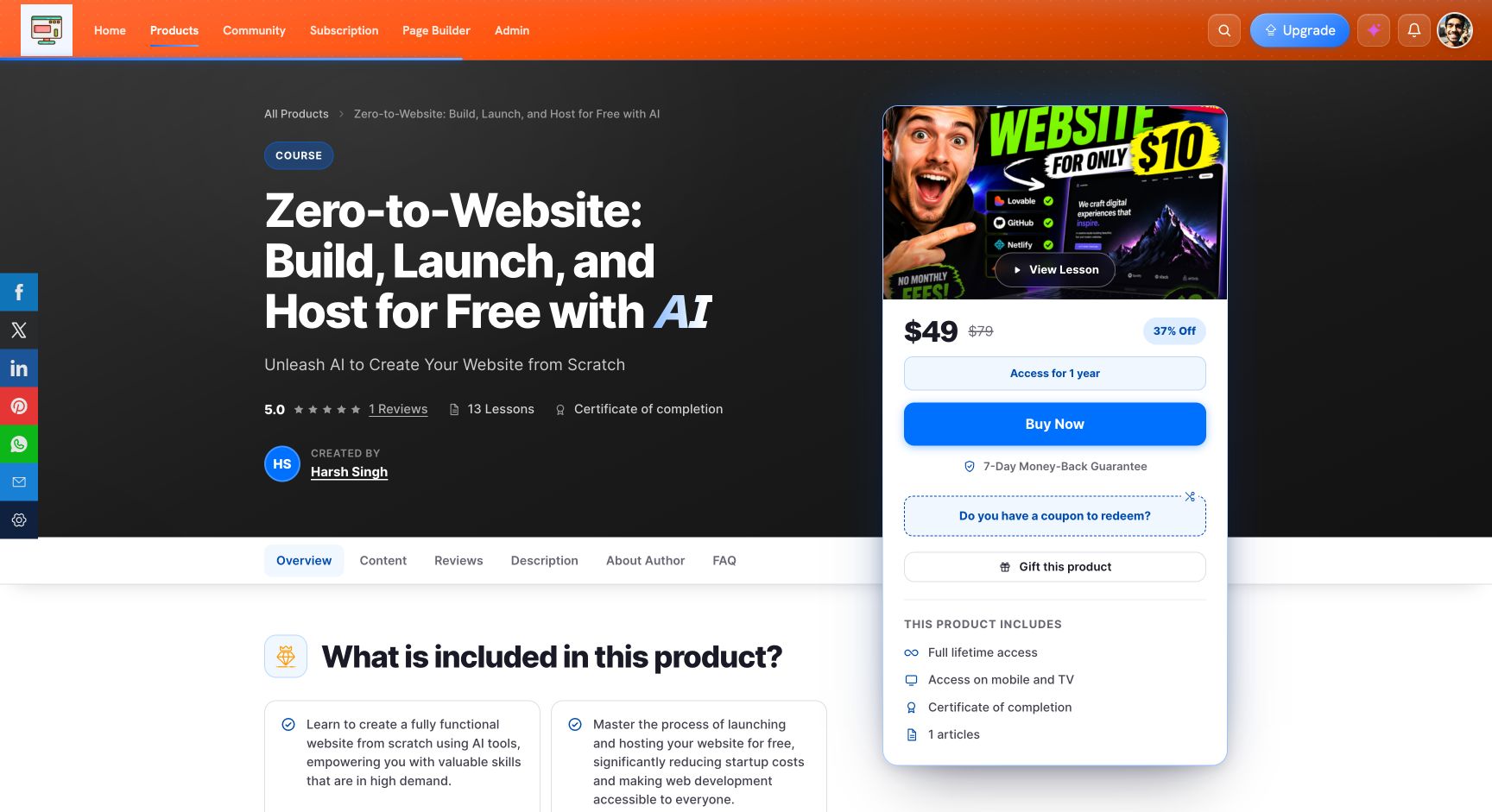 Zio developers developer - Harsh S.'s portfolio image