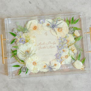 Pressed Flower Resin Serving Tray (Gift Card)