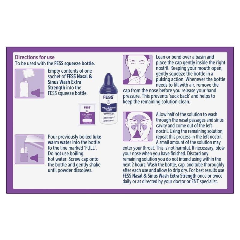 Lot of 2| Fess Nasal & Sinus Wash Extra Strength Refill 24 Sachets - Image 6
