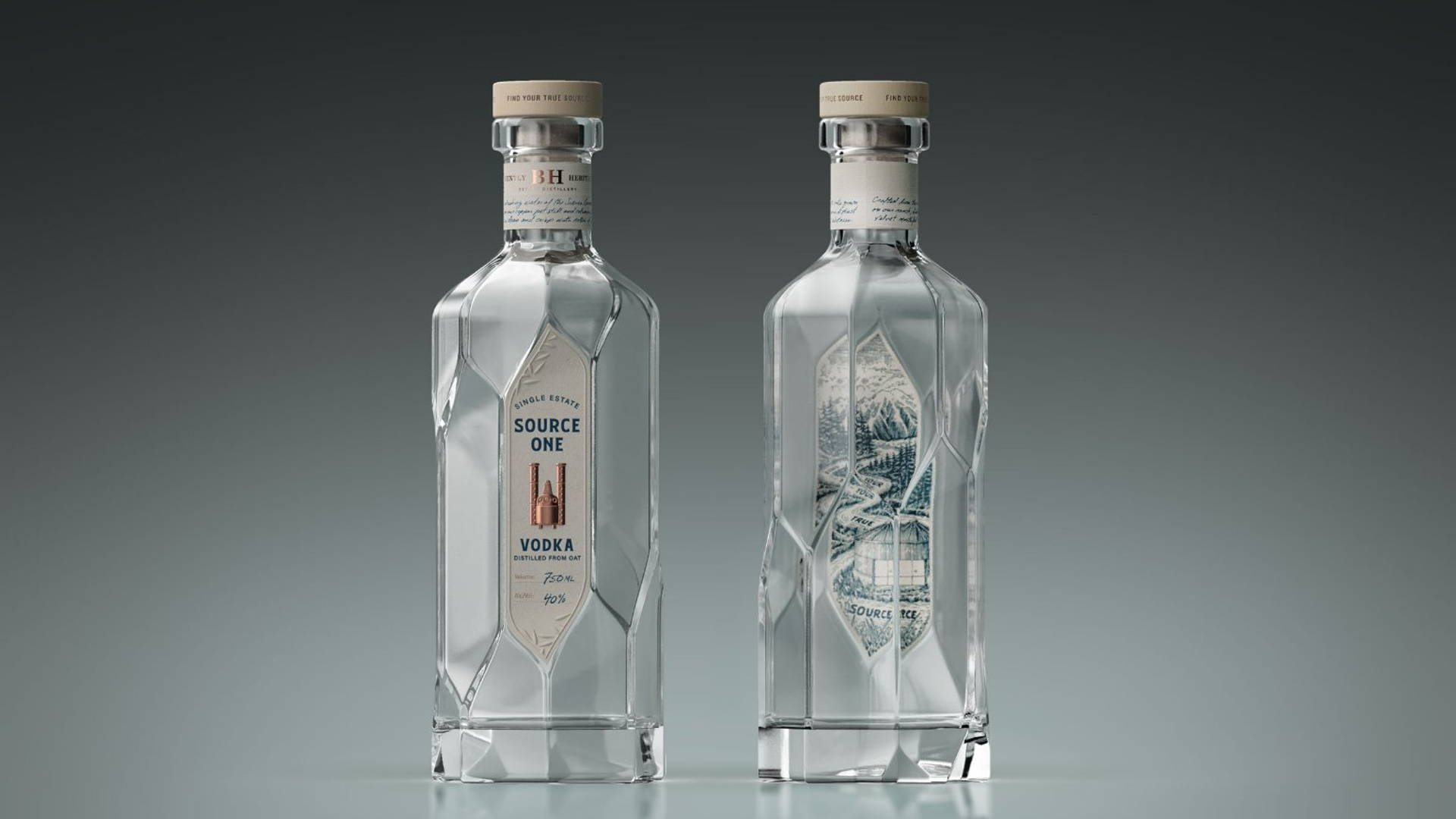 Featured image for Source One Vodka Stands Out With Its Unique Structural Design