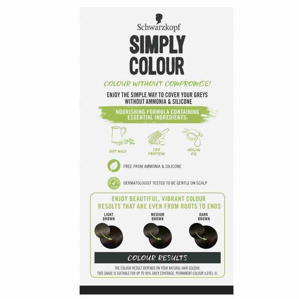 Schwarzkopf Simply Colour 3.0 Dark Brown - Image 3