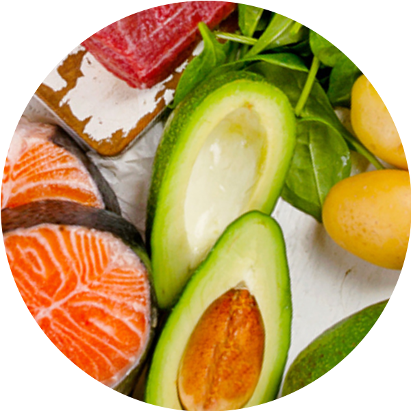 Salmon, avocado, and bananas – key foods for Vitamin B6 mood support in the best vitamin B complex Singapore.