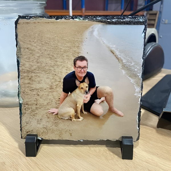 Pete's Pet Products - Personalised Slate Photo Frame - Image 2