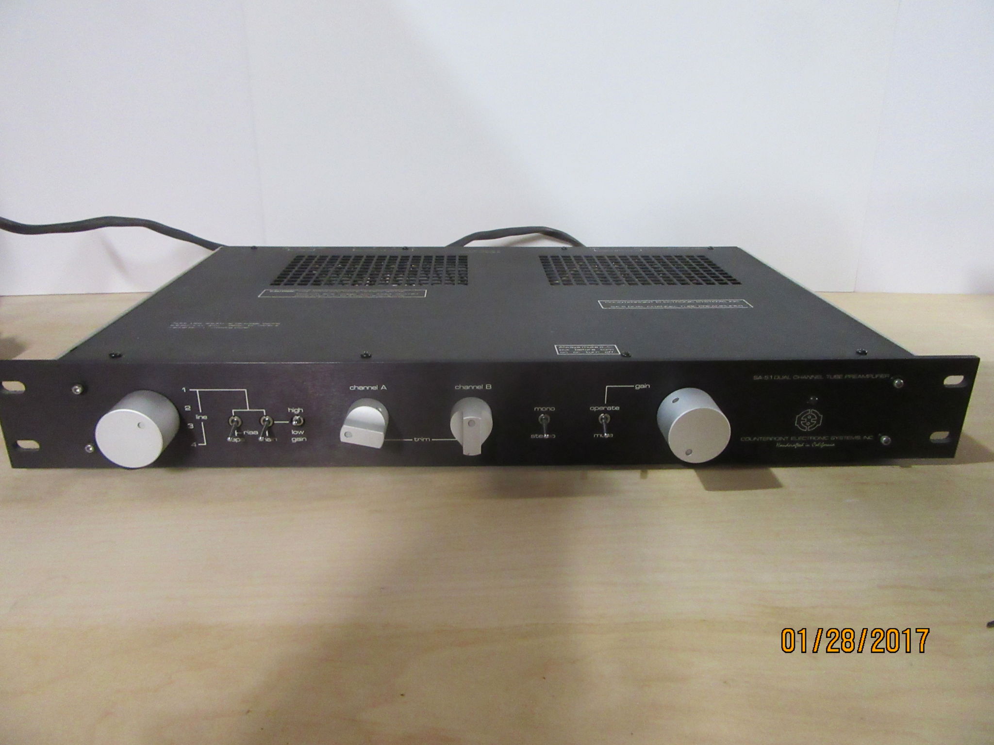 アンプ Counterpoint SA 5 Counterpoint SA-5.1 Dual Channel Tube Preamplifier W/SA-5
