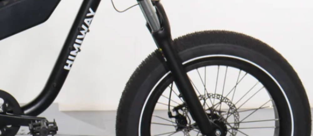 the front wheel on a Himiway C5 Electric Motorbike