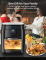 MOOSOO MA50 12.7 Quart 8-In-1 Oven Air Fryer with Central Control Dial