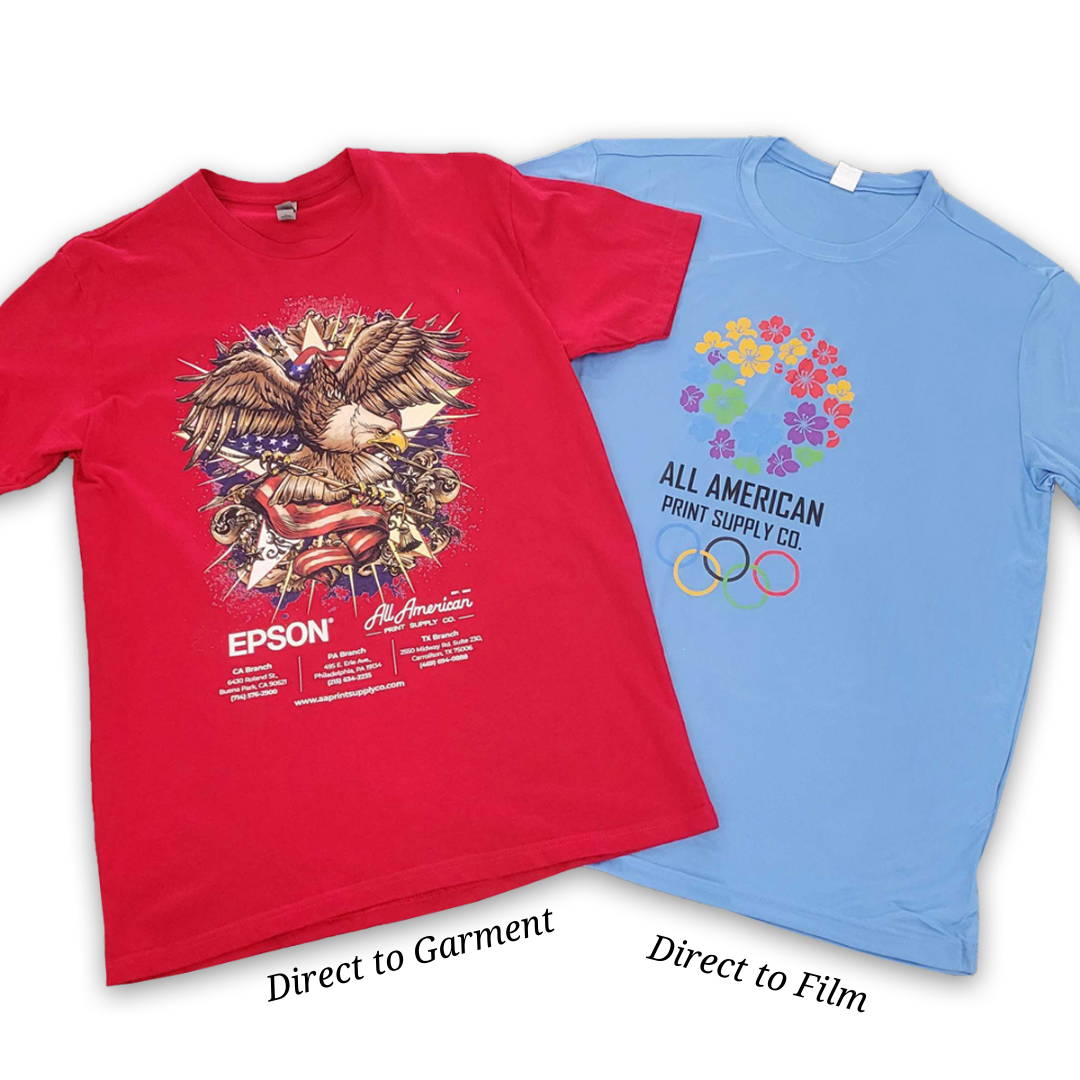 Direct to Garment Printing vs Direct to Film Printing