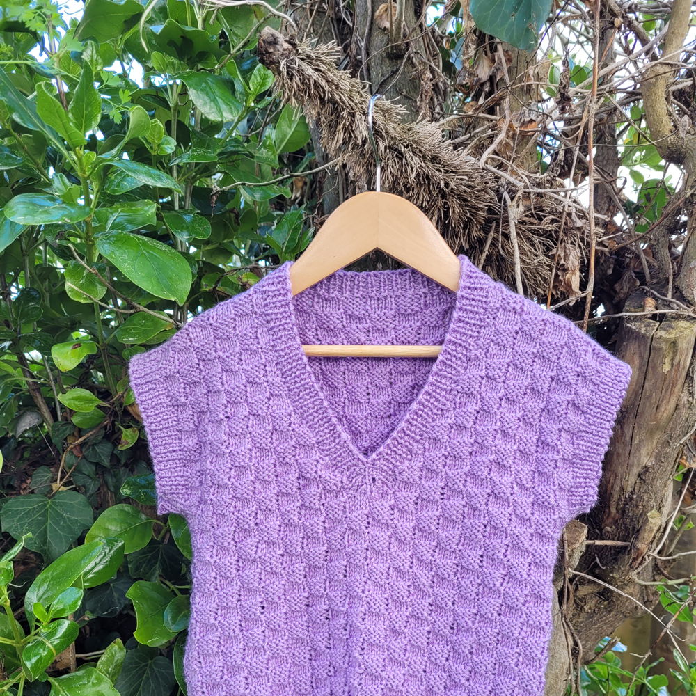 Gemakkelijk kindervest in 8 ply