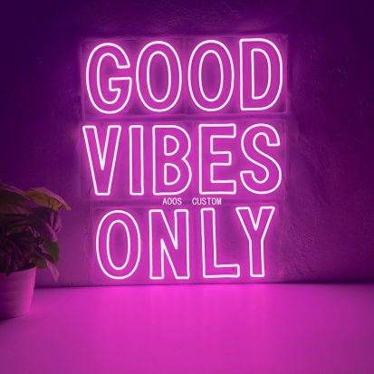 good vibes only neon sign 