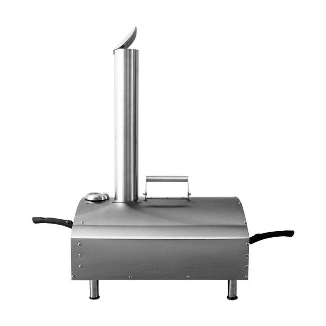 Wood Pizza Oven 15.7x13.7x6.2in Wood Fired Pizza Oven Stainless Steel Top Portable Pizza Oven with Stone for Gas or Charcoal Grill Pizza Oven Outdoor for The Garden, Patio, and Courtyard.