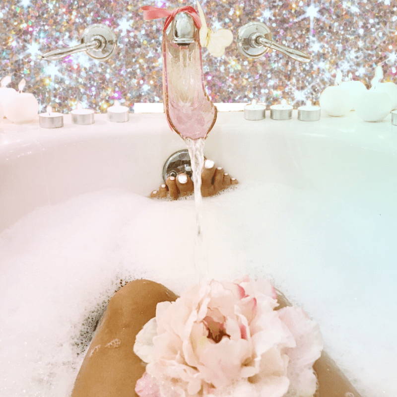 Pleasure Revolution blog by Lovability - woman in tub using The WaterSlyde