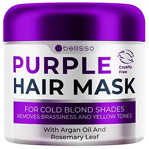 Bellisso Purple Hair Mask vs Keraproof Biotin Hair Mask Slant