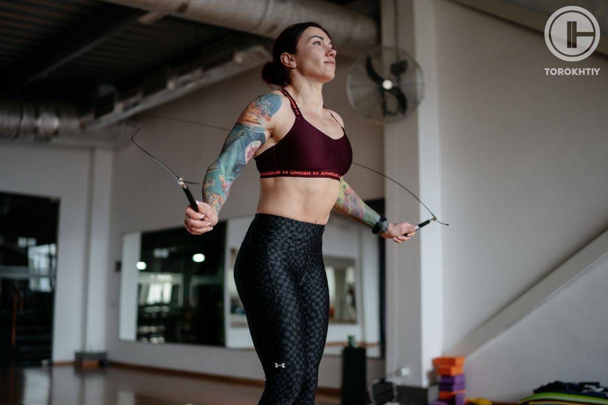 Boxer with Jumping Rope