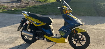 2009 KYMCO SUPER 8 150 motorcycle for rent near Cape Coral, FL