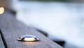 LED deck lights integrated into timber waterfront jetty