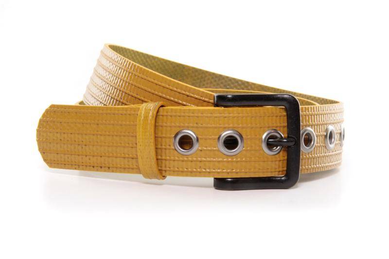 An Elvis and Kresse belt made from recycled fire hoses