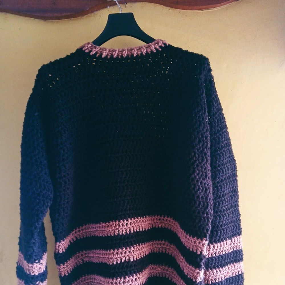 Crochet Striped sweater