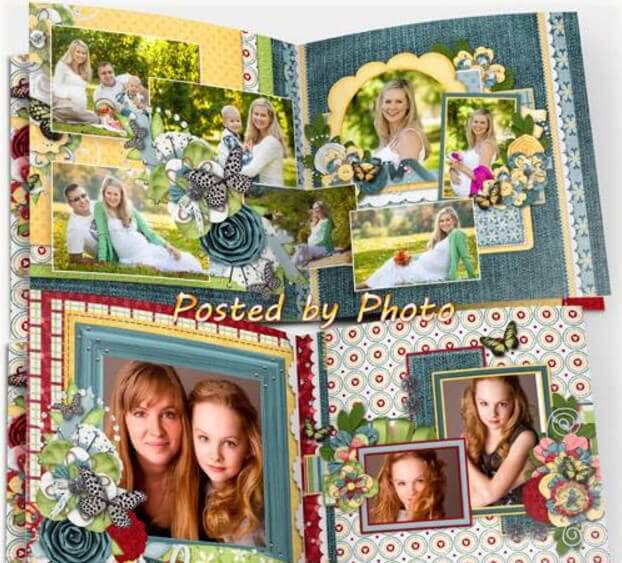 Универсальная фотокнига в Фотошоп - наш семейный альбом