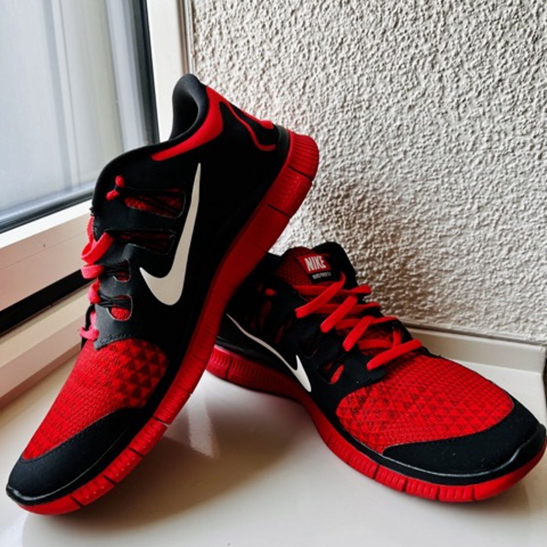 Nike Free 5.0, rot, kaum getragen