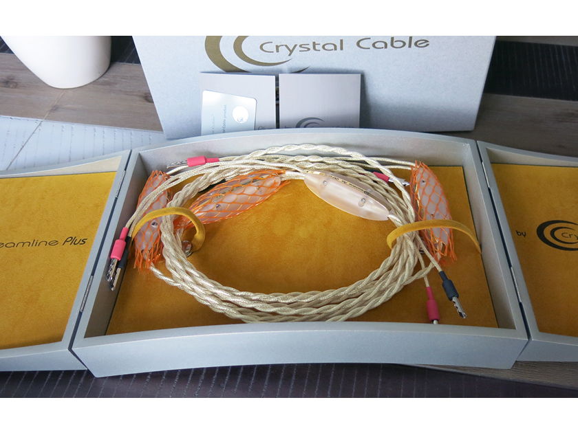 Crystal Cable DREAMLINE PLUS speaker cables 2.5M bananas in mint condition