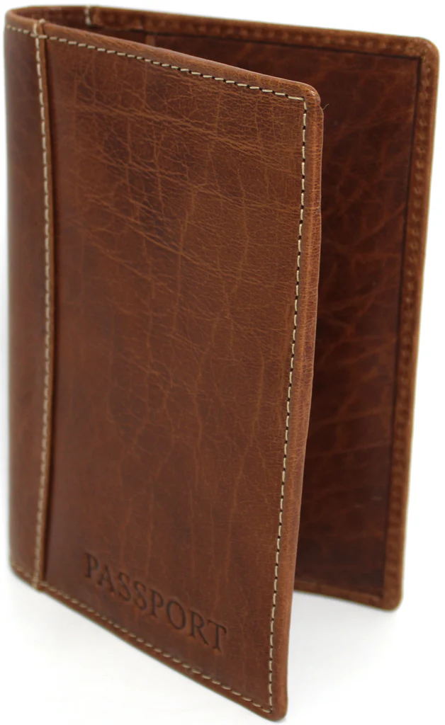 RFID Security Lined Leather Passport Holder Full Grain Cow Hide Leather. Style number: 11017 Hide & Chic - Image 14