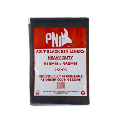 82L BLACK PKT Med Duty Liners