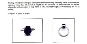 Natural Ruby & Diamond Ring (3.68ct)
