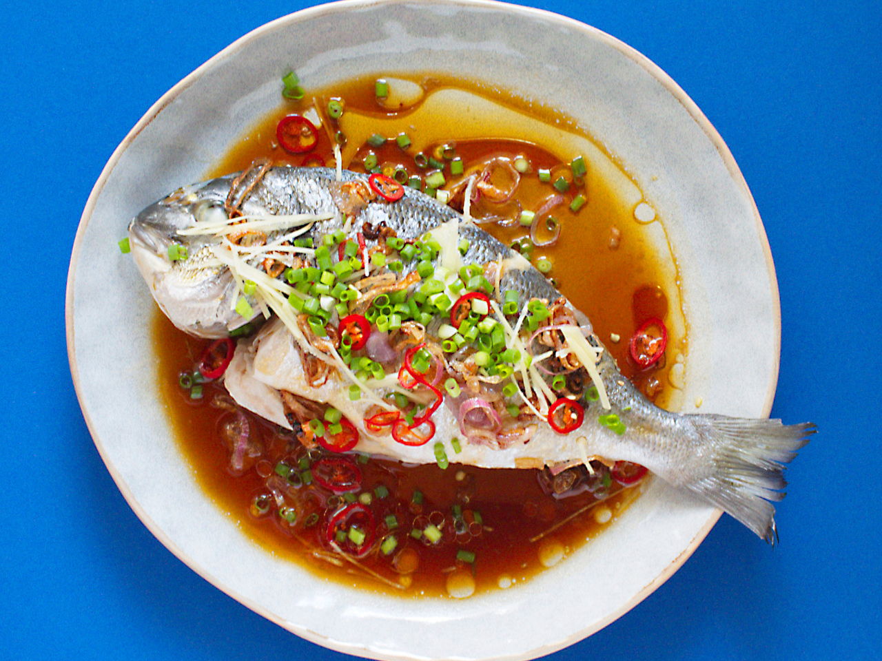 Resepi Ikan Siakap Stim Chinese Style / Resepi Ikan Kukus Ala Hong Kong