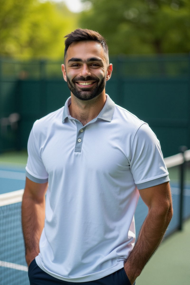 Photo generated by Secta Labs in style of Pickleball Portraits