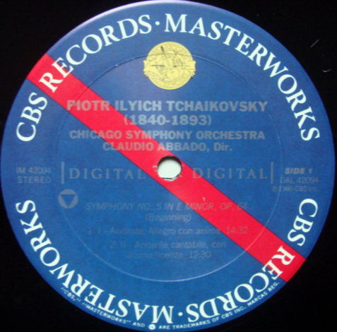 CBS Digital / ABBADO, - Tchaikovsky Symphony No.5, MINT...