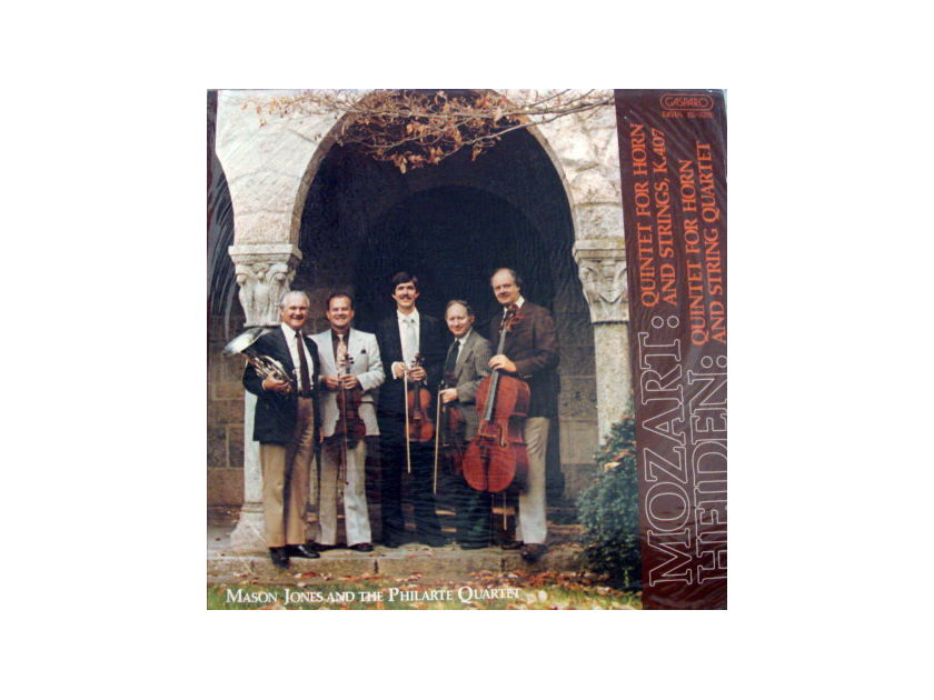 ★Sealed Audiophile★ Casparo / - JONES-PHILARTE QT, Mozart-Heiden Horn Quintets!