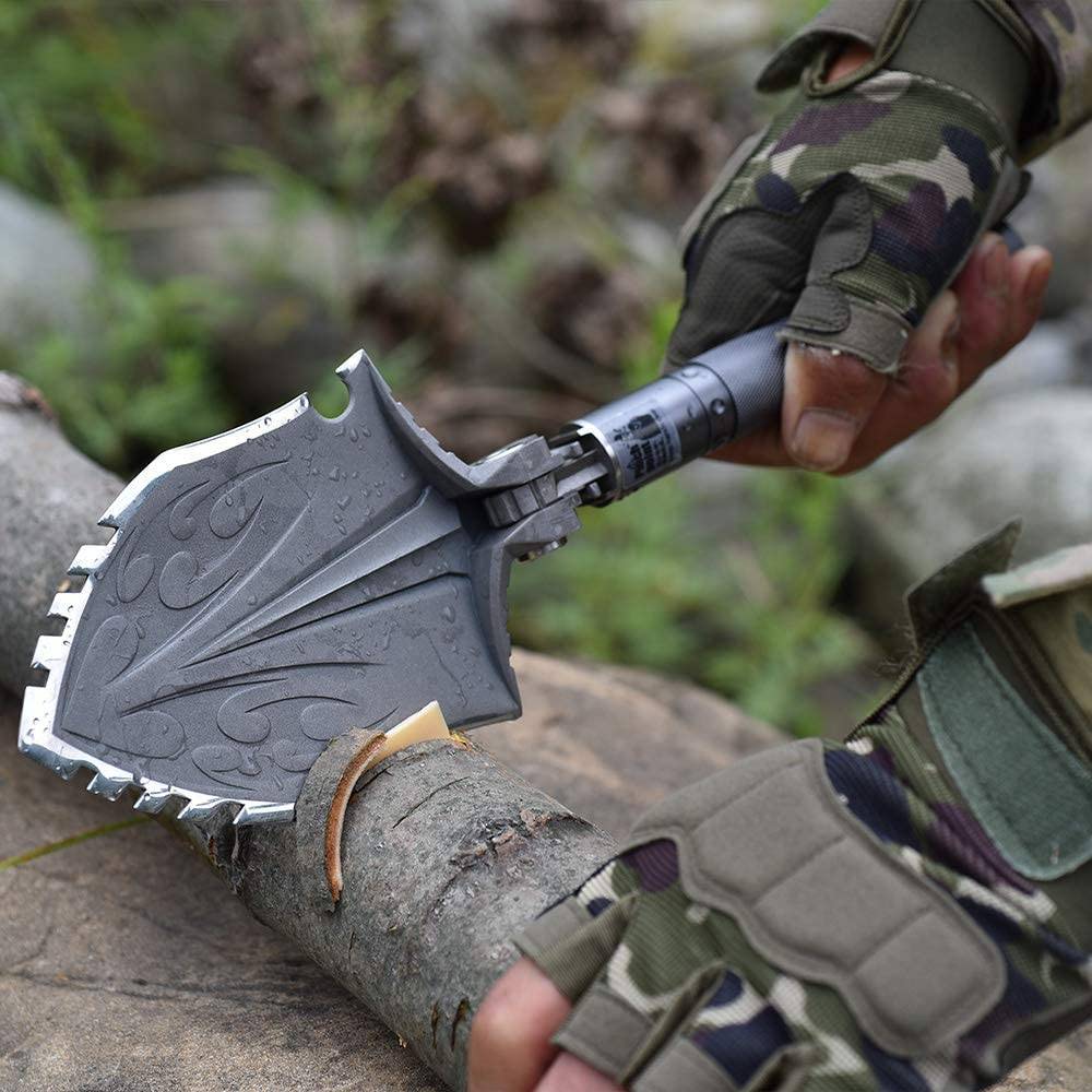 Zune Lotoo Wolf Thorn Hunter Survival Shovel, Camping Gear, Survival Shovel, Multi-Tool Shovel, Hunting Gear, Wolf Thorn Hunter