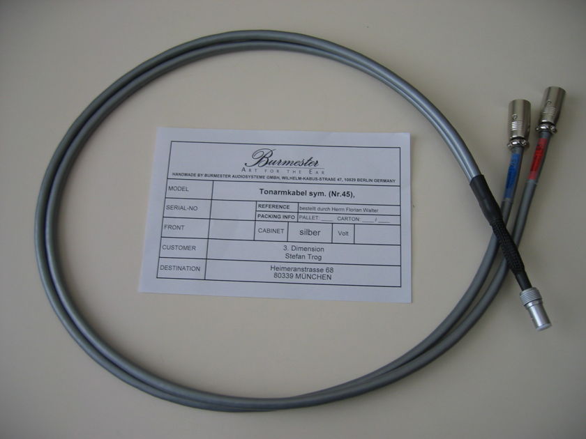 Burmester Silver Phono Cable SME 5 pin - XLR; 1.25 meter
