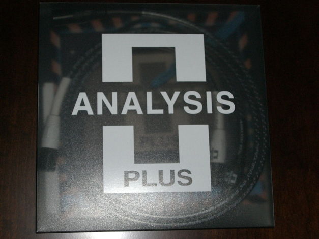 Analysis Plus Solo Crystal Oval 1 meter balanced RCA in...