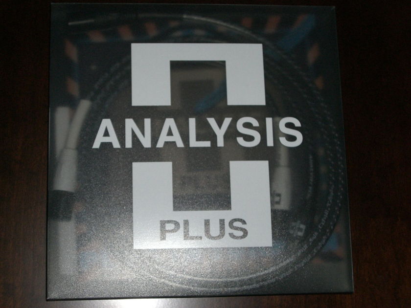 Analysis Plus Solo Crystal Oval 1 meter balanced RCA interconnects