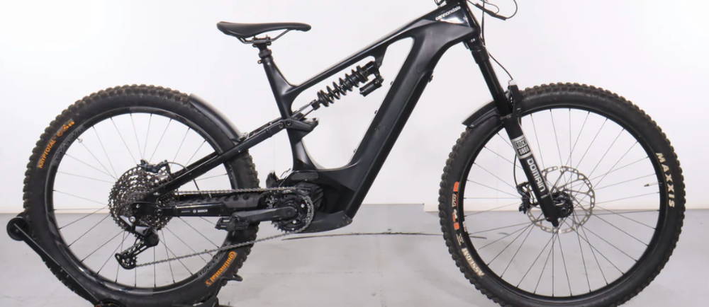a Cannondale Moterra Neo full suspension electric mountain bike