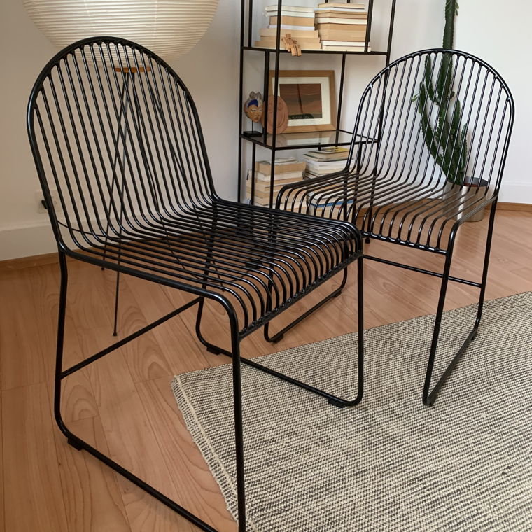 Neuwertige Design Stühle aus Eisen
