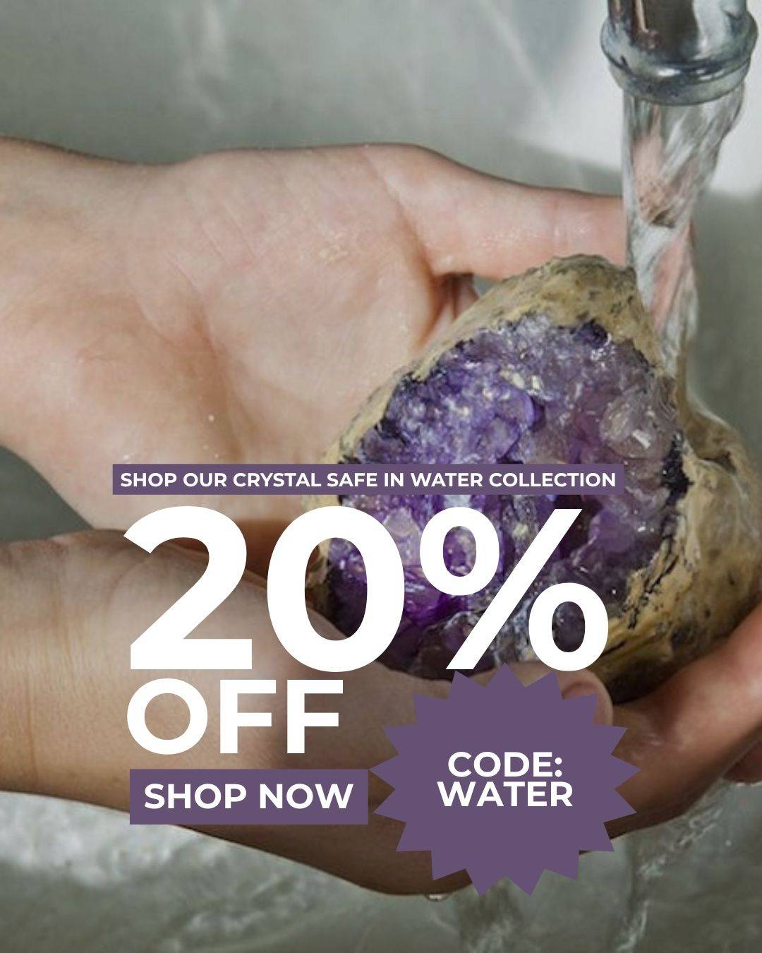 Crystal that are safe in water 20% off
