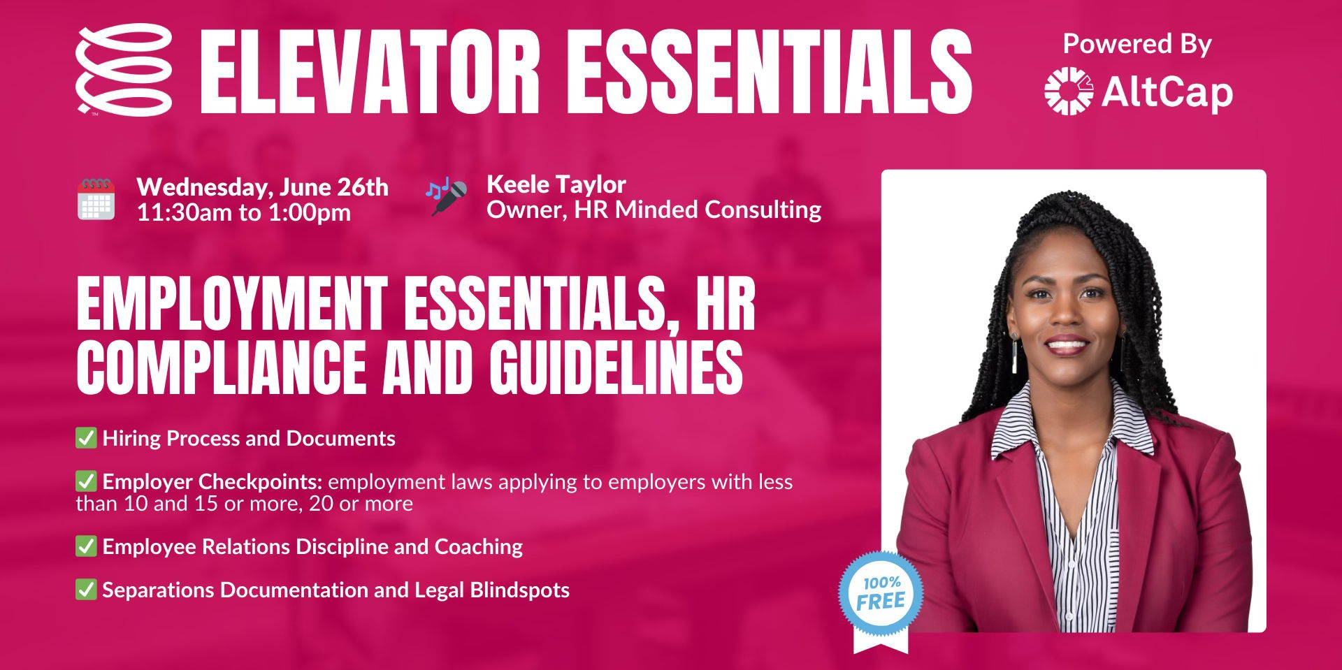 Elevator Essentials | Employment Essentials, HR Compliance and Guidelines promotional image