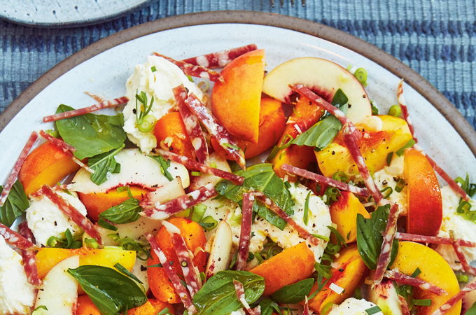 Peach and Fresh Mozzarella Salad